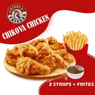 3 strips et frites
