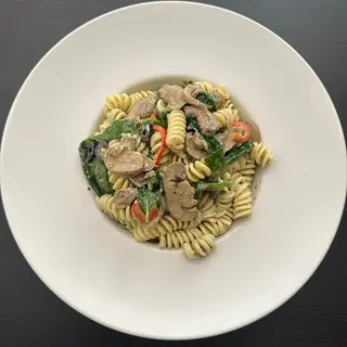 Menu Fusili Al Pesto com Creme