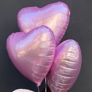 Фольговане серце РОЖЕВЕ