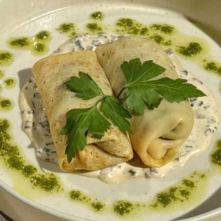 Млинець з курочкою та грибами