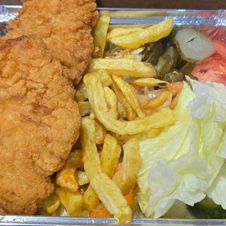 Порция с две меса Хрупкаво пиле 550гр