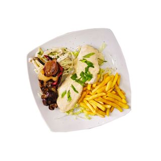 Cotlet de purcel în sos gorgonzola