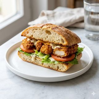 Bocadillo Caliente De Fingers De Pollo