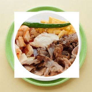 Platou kebab de vită