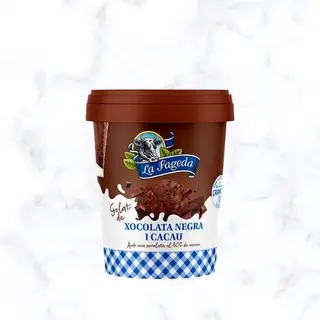 Gelat de xocolata negra i cacau