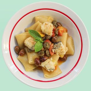 Paccheri in puttanesca di mare