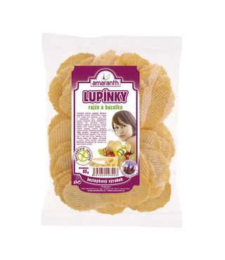 Chrupki amarantusowe z pomidorem i bazylią 65g