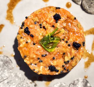 Tartar de salmón