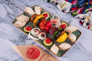 Овощной шашлык