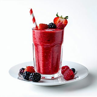 Smoothie de fresas con frambuesas y moras (450 ml.)