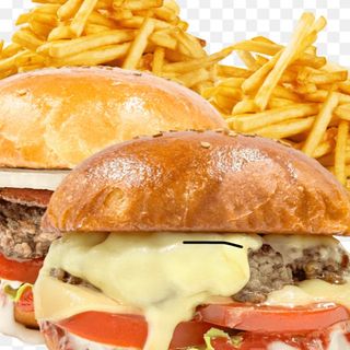 Menú 3 hamburgueses(pollo, filetes pescado),una patata y 2L de refresco 