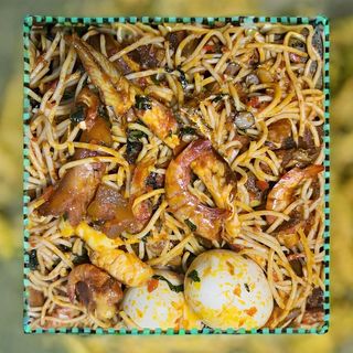 Native spaghetti and turkey