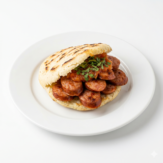 Arepa Con Chorizo Colombiano 2 Unidades