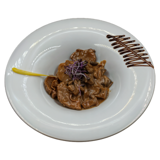 Mușchiuleț de porc cu hribi de pădure