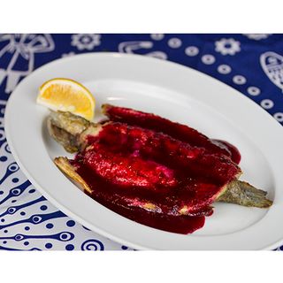 კალმახი ბროწეულის წვენში