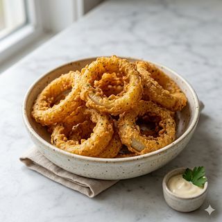 Aros De Cebolla Fritos (Ración)