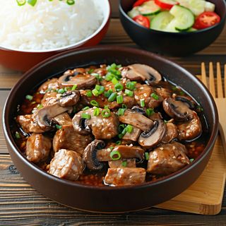 Wieprzowina z pieczarkami