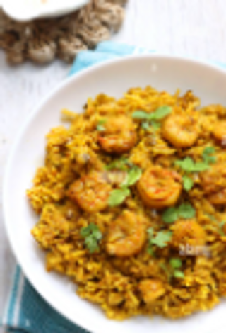 Gamberi biryani