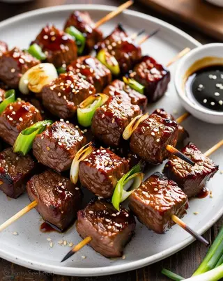 Beef/chicken skewers