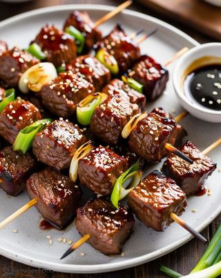 Beef/chicken skewers