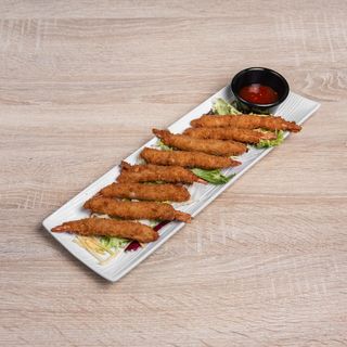 Langostinos En Tempura Con Salsa Agripicante (8 Uds.)