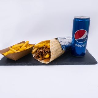piadina  kebab +patatine+pepsi