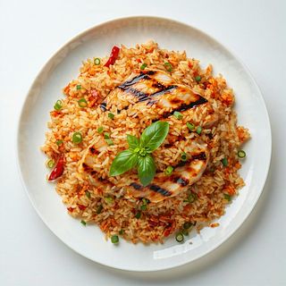 Riso piccante alla piastra