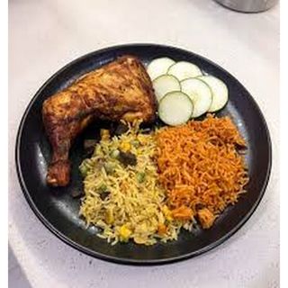 Fried And Jollof Rice Combo