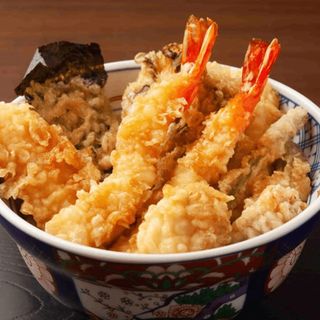 Gambas in tempura
