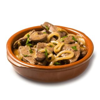 Hígado De Novillo Con Cebolla