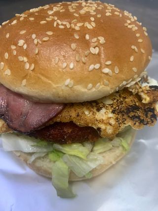 Hamburguesa krispy de pollo