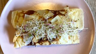 Nalesniki z kurczakiem i pieczarkami