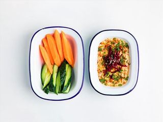 Хумус с овощами