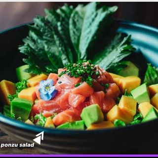 Salmon Ponzu salad