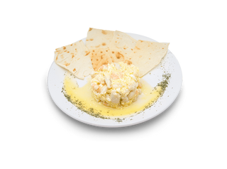 Revuelto De Bacalao Y Langostinos