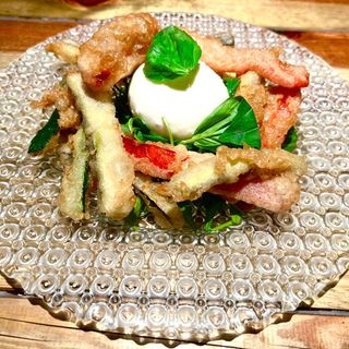 Burratta Con Verdure In Pastella