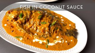 RICE (Wali) with Samaki wa Nazi (Coconut Tilapia fish)