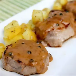 Solomillo De Cerdo Con Pimienta