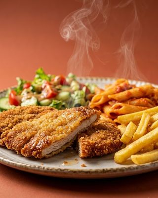 Menu Escalope Panée