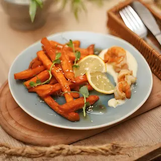 Батат Фрі з креветкками (220г)