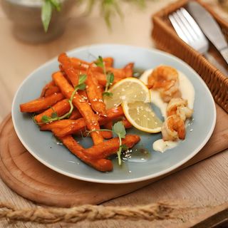 Батат Фрі з креветкками (220г)