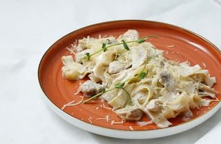 Фетучини с грибами