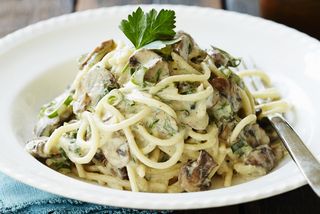 Spaghetti Panna e Funghi