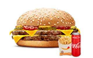 DOUBLE CHEESE BURGER MENU/ორმაგი ჩიზბურგერის მენიუ