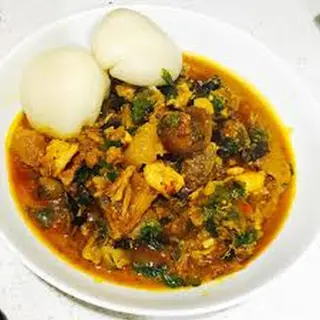 Native Soup, 2 Meat & Any Swallow of Choice