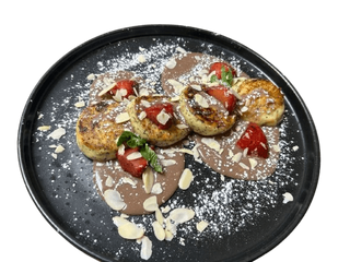 Сирники з маком то шоколадним соусом (300g)