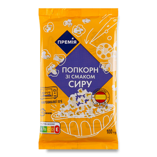 Попкорн «Премія» для мікрохвильової печі з сиром (100г)
