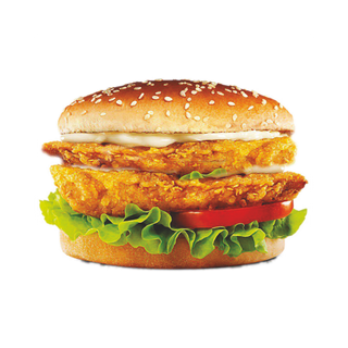 Chickenburger z frytkami