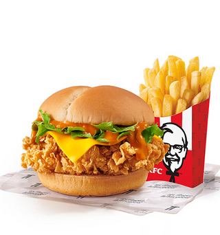 Crunch Burger With Regular Chips