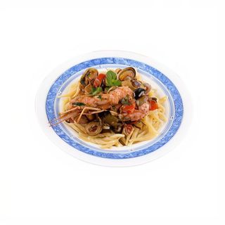 Scialatelli cozze gamberi e zucchine